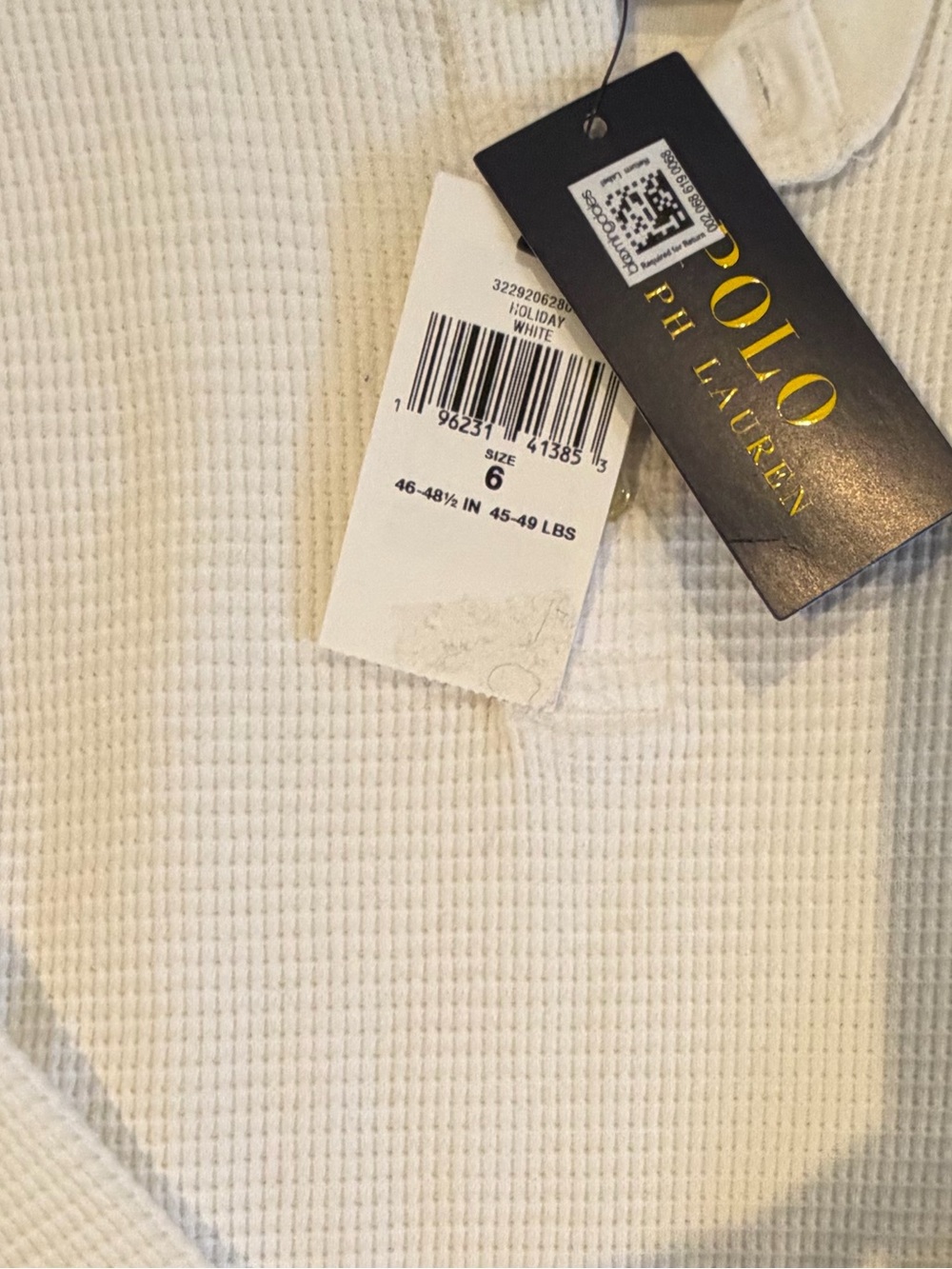Polo by Ralph Lauren Men's White Waffle-Knit Crewneck Sweater